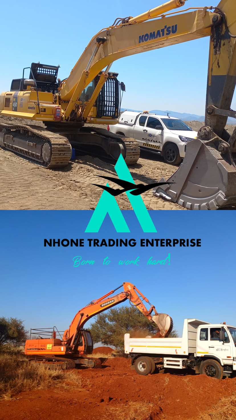 Nhone Trading Enterprise team at a mining operation